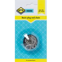 MTS Home Basin Plug & Chain - Black